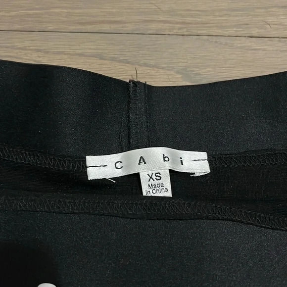 CAbi “Owens”black flared skirt (548). XS - Picture 4 of 6